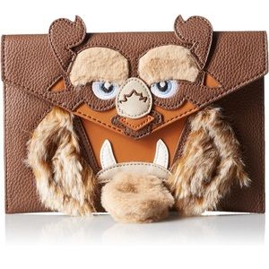 Danielle Nicole Disney Beauty & The Beast Envelope Clutch Bag Purse.